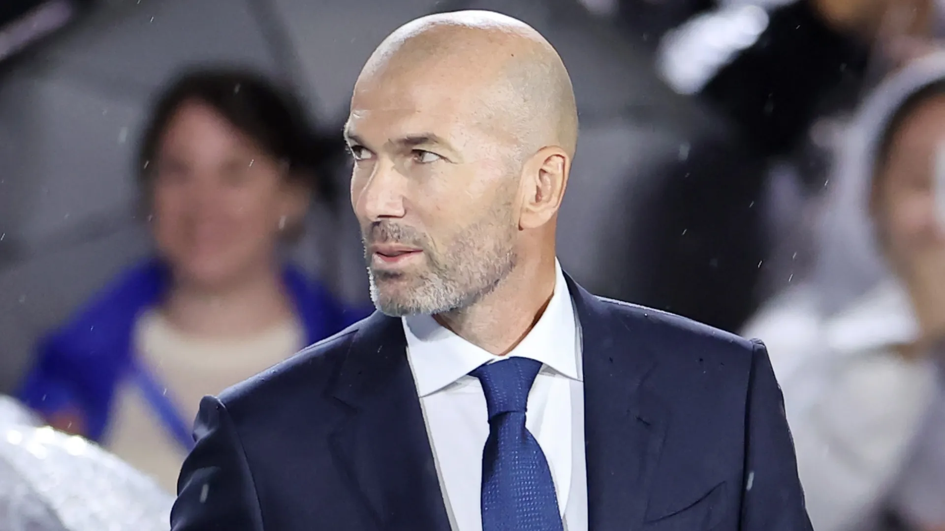 Zinedine Zidane onstage during the opening ceremony of the Olympic Games Paris 2024.