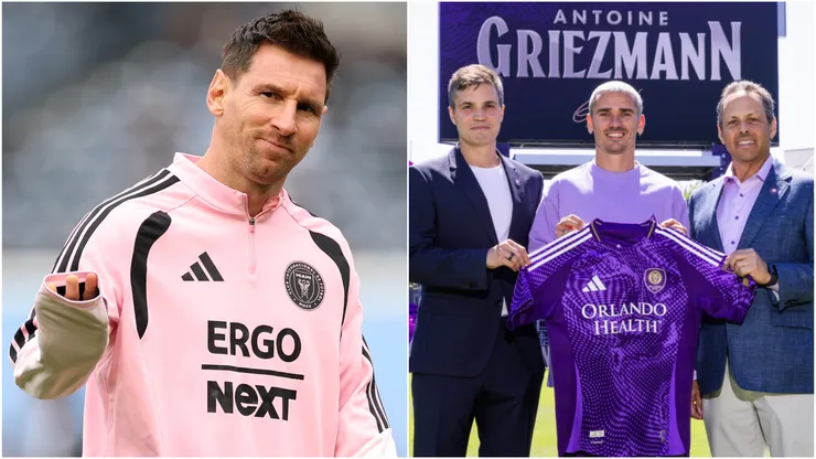 Lionel Messi (left) and Antoine Griezmann (right)
