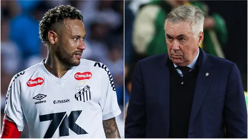 Neymar and Carlo Ancelotti.