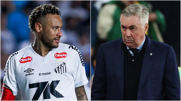 Neymar and Carlo Ancelotti.
