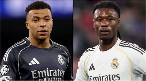 Kylian Mbappe (left) and Eduardo Camavinga (right)