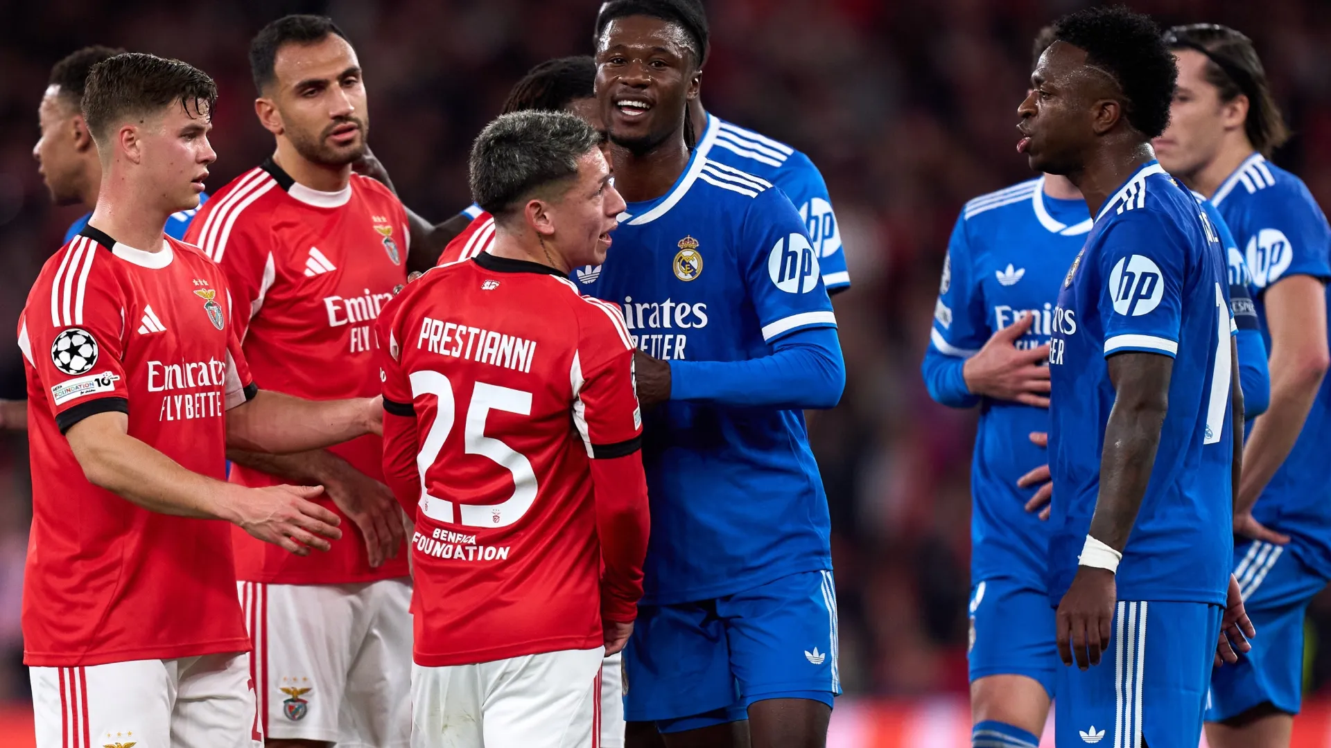 The match was stopped for eight minutes (Angel Martinez/Getty Images)