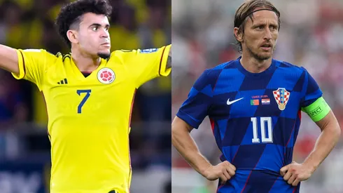 Colombia and Croatia play an international friendly match