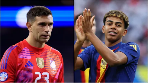 Argentina's Emiliano Martinez and Spain's Lamine Yamal.