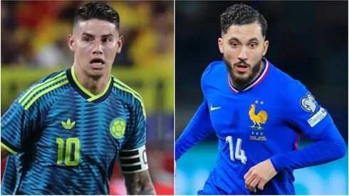 James Rodríguez of Colombia and Rayan Cherki of France.