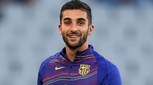 Ferran Torres of FC Barcelona warms up prior to the UEFA Champions League 2025/26.