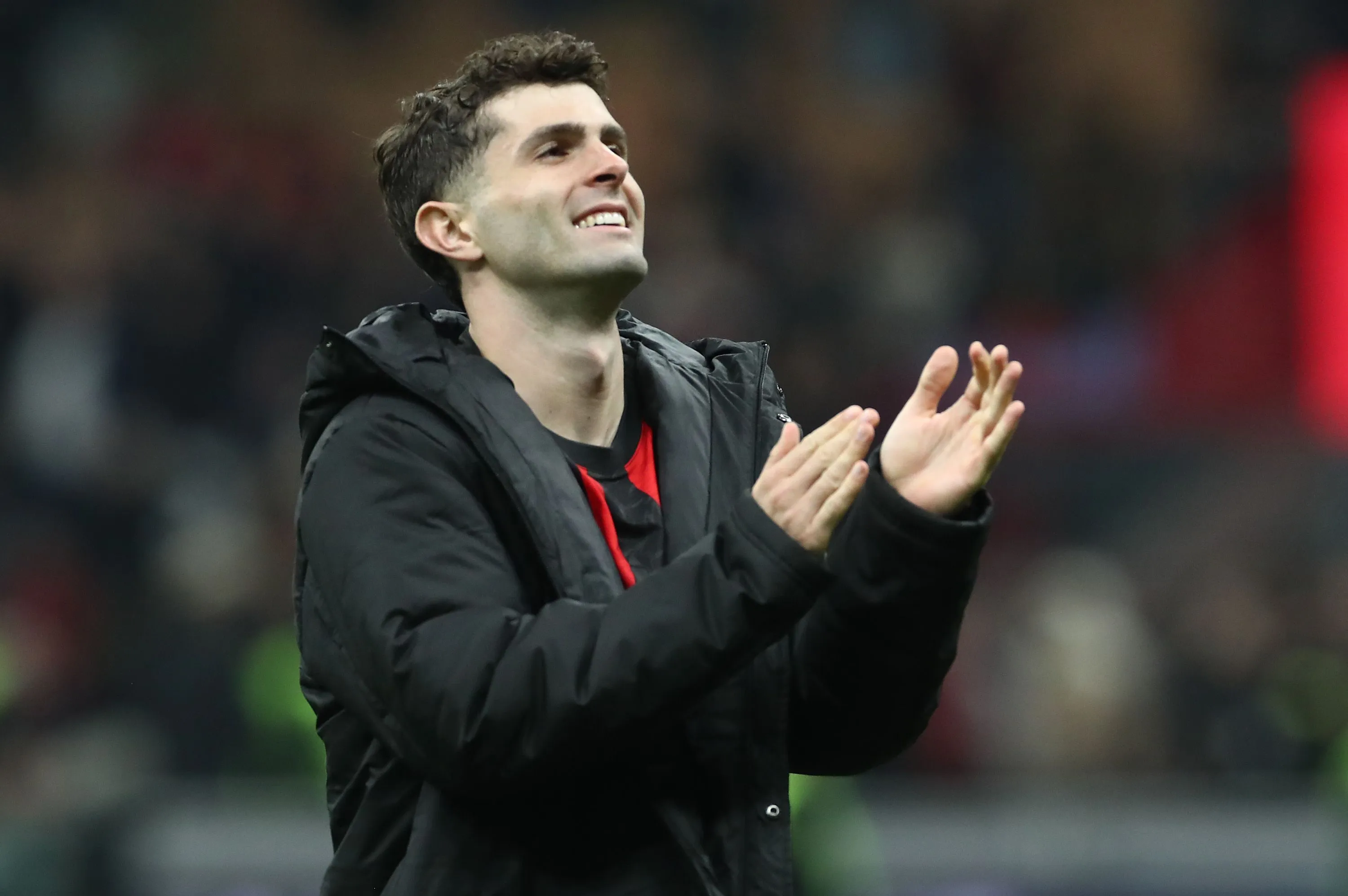 Christian Pulisic of AC Milan celebrates