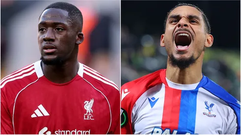 Ibrahima Konate of Liverpool and Maxence Lacroix of Crystal Palace.