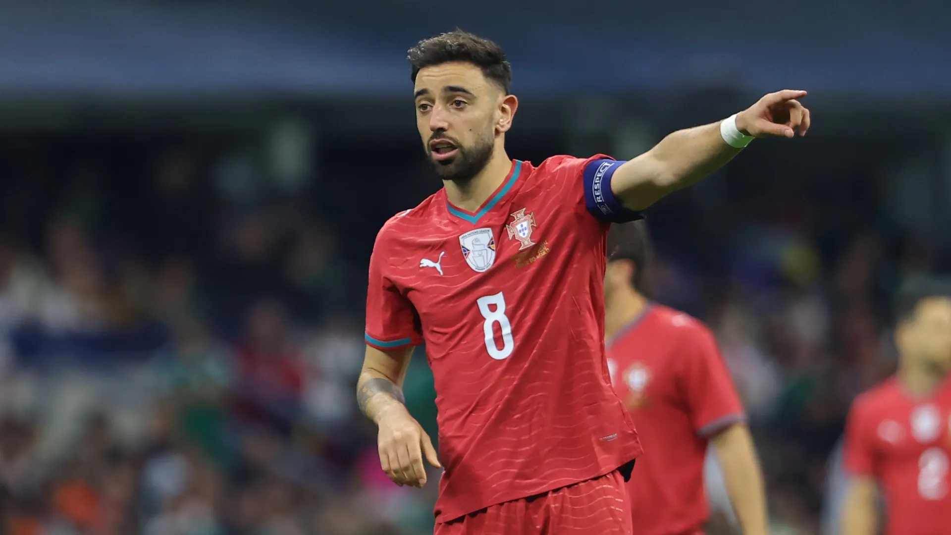 Bruno Fernandes of Portugal.