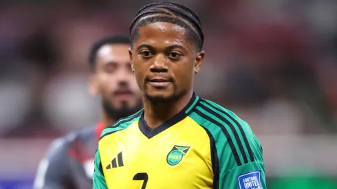Leon Bailey of Jamaica looks on during the FIFA World Cup 2026 Qualifying Playoff tournament.