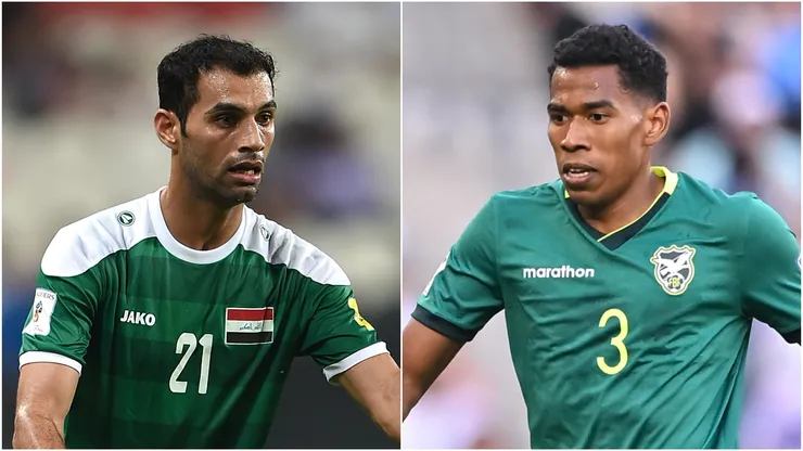 Saad Abdul-Amir (L) of Iraq and Diego Medina (R) of Bolivia.