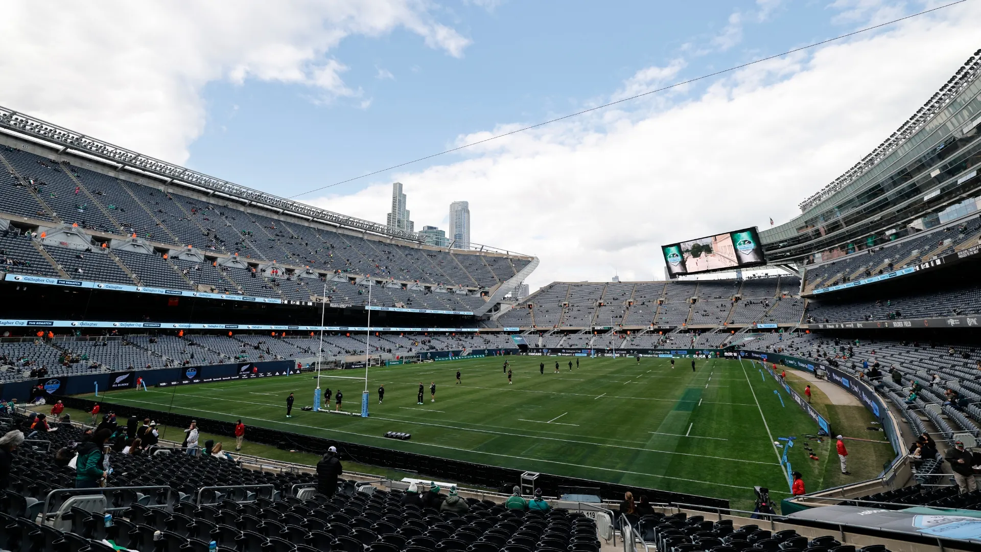 A general view inside Soldier Field.