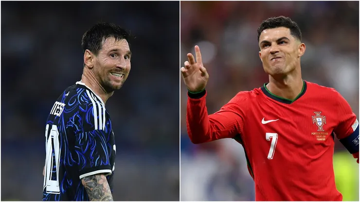 Argentina's Lionel Messi and Portugal's Cristiano Ronaldo.