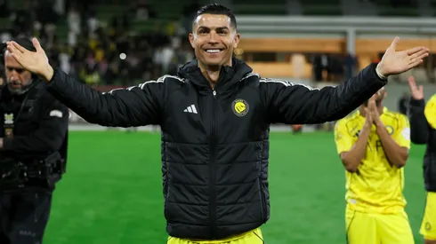 Cristiano Ronaldo of Al Nassr celebrates victory