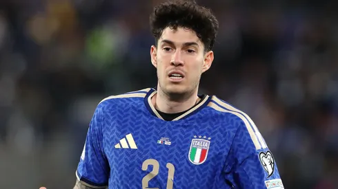 Alessandro Bastoni of Italy looks on during the FIFA World Cup 2026 European Qualifiers.