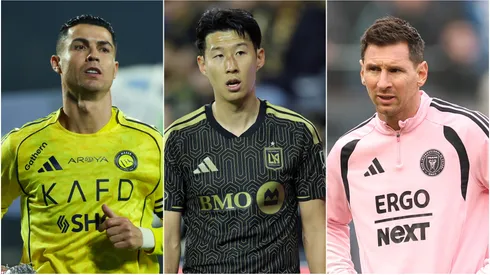 Cristiano Ronaldo, Son Heung-min and Lionel Messi.
