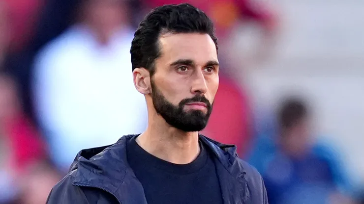 Alvaro Arbeloa, Head Coach of Real Madrid, looks on during the LaLiga EA Sports match.