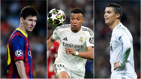 Lionel Messi, Kylian Mbappe, and Cristiano Ronaldo.