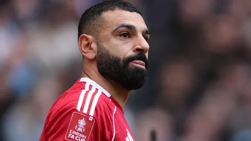 Mohamed Salah of Liverpool during the Emirates FA Cup Quarter Final match.