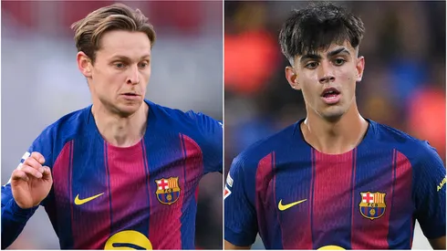 Barcelona stars Frenkie de Jong and Marc Bernal.