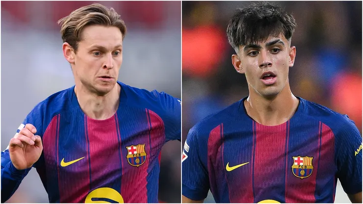 Barcelona stars Frenkie de Jong and Marc Bernal.