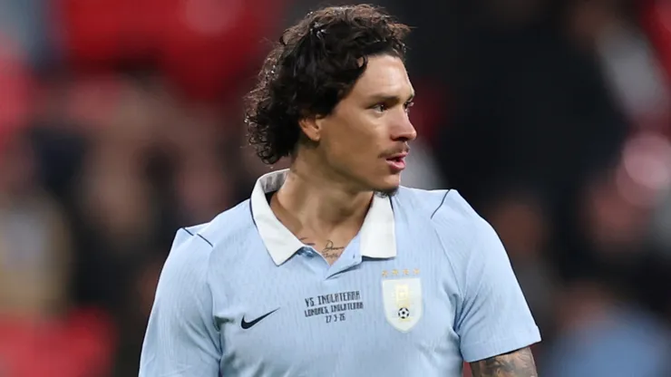 Darwin Nunez of Uruguay during the international friendly match.