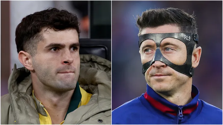 Christian Pulisic (left) and Robert Lewandowski (right)