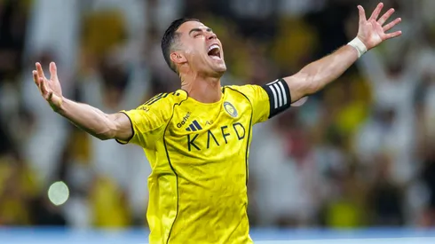 Cristiano Ronaldo of team Al Nassr FC celebrates scoring