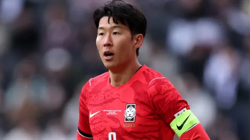 Son Heung-min playing for South Korea.