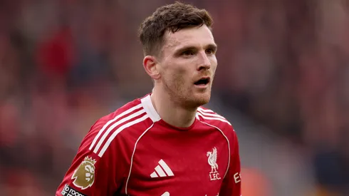 Andrew Robertson of Liverpool during the Premier League match.