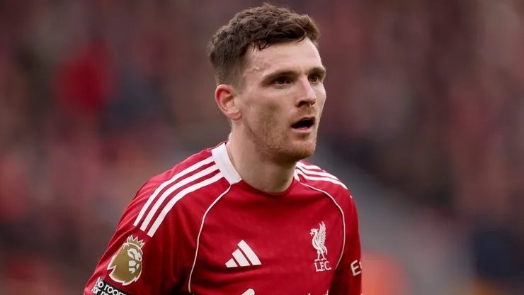 Andrew Robertson of Liverpool during the Premier League match.