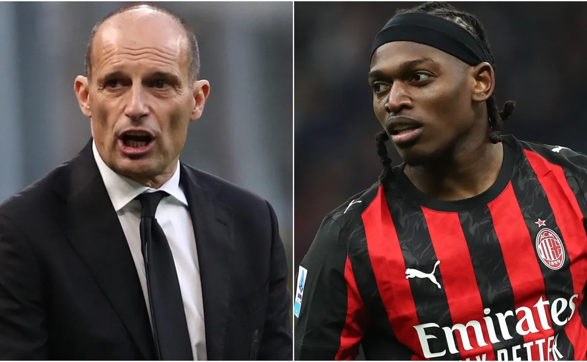 AC Milan head coach Massimiliano Allegri defends Rafael Leao amid ...