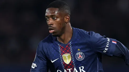 Ousmane Dembele of Paris Saint-Germain during the UEFA Champions League.