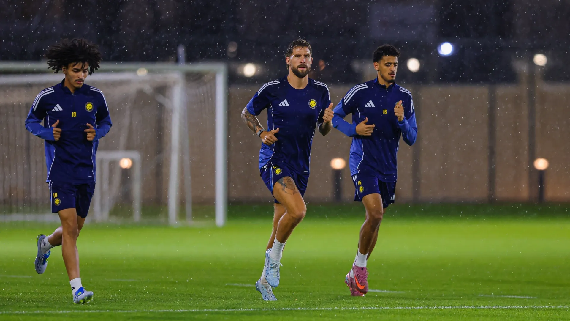 Inigo Martinez in Al Nassr's training session.
