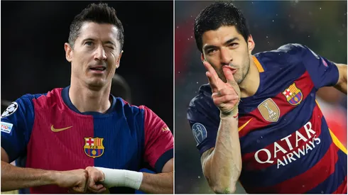 Robert Lewandowski (left) and Luis Suarez (right)
