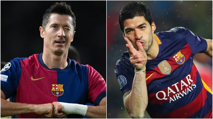 Robert Lewandowski (left) and Luis Suarez (right)