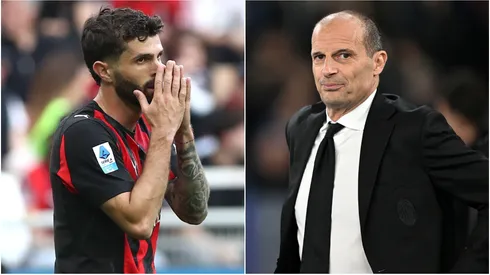 Christian Pulisic (left) and Massimiliano Allegri (right)