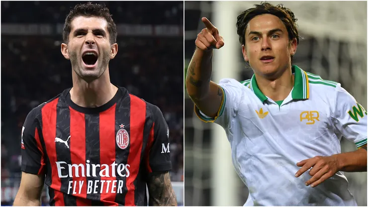 Christian Pulisic (left) and Paulo Dybala (right)