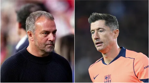 Hansi Flick and Robert Lewandowski.