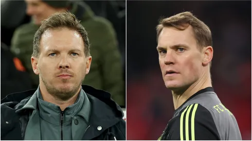 Germany coach Julian Nagelsmann and Manuel Neuer.