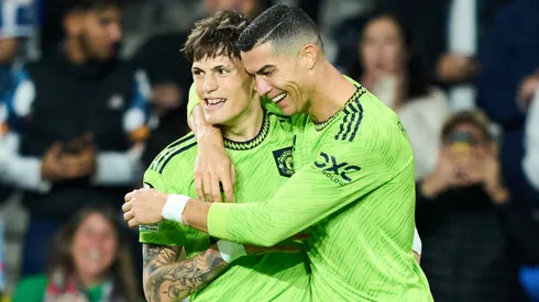 Alejandro Garnacho and Cristiano Ronaldo