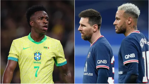 Vinicius, Lionel Messi and Neymar.