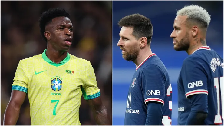 Vinicius, Lionel Messi and Neymar.