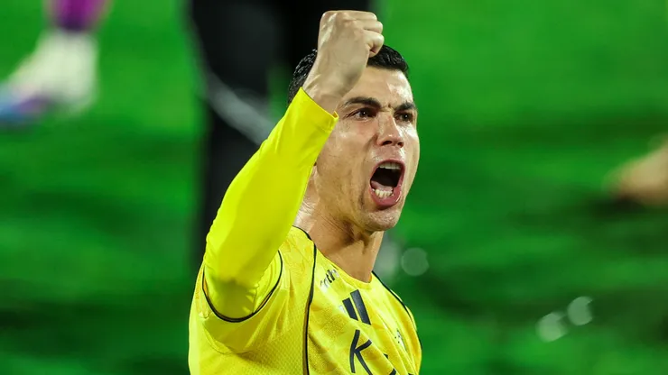 Cristiano Ronaldo of Al Nassr celebrating.
