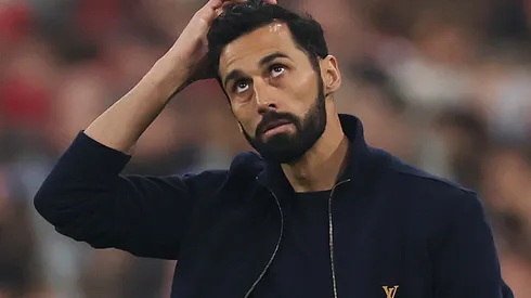 Alvaro Arbeloa, Head Coach of Real Madrid, reacts during the UEFA Champions League.