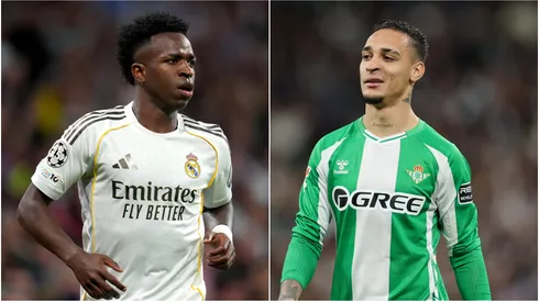 Vinicius Jr of Real Madrid and Antony of Real Betis.