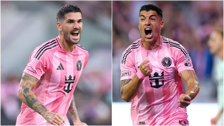 Inter Miami stars Rodrigo De Paul and Luis Suarez.
