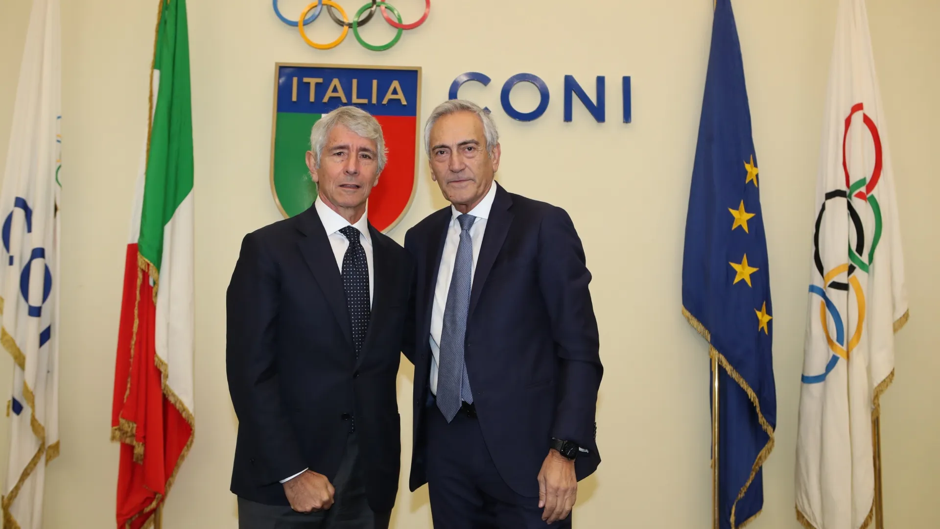 Sport Minister Andrea Abodi and FIGC President Gabriele Gravina back in 2022.