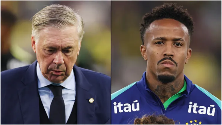 Eder Militao of Real Madrid applauds the fans after the team's victory in the LaLiga EA Sports.