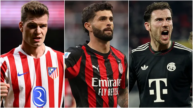 Alexander Sorloth (left), Christian Pulisic (center), and Leon Goretzka (right)